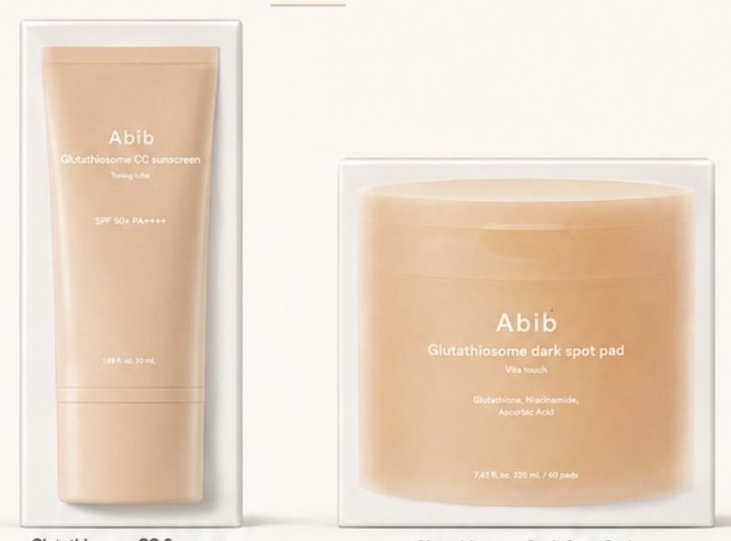 Produits de la gamme Abib Glutathiosome Radiance