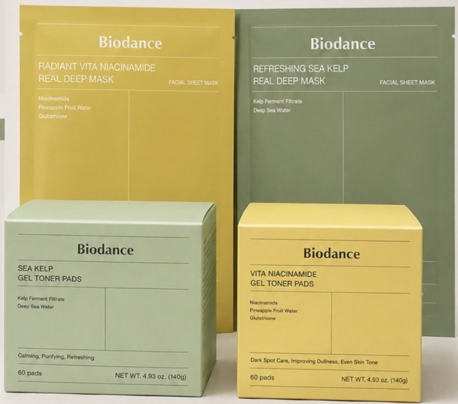Produits de la gamme Biodance Sea Kelp & Vita Niacinamide