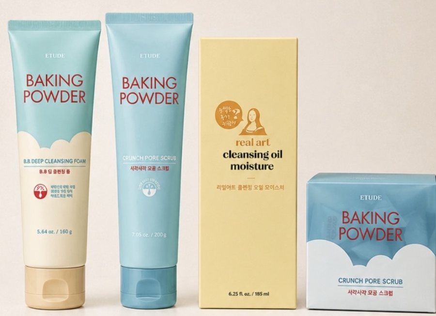 Les produits de la gamme Baking Powder d'ETUDE