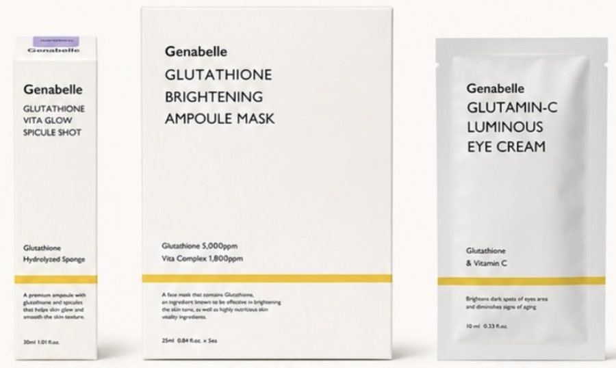 Produits de la gamme Genabelle Glow & Brightening