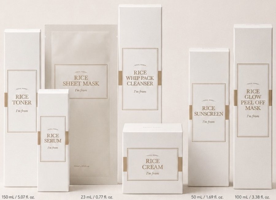 Les produits de la gamme Rice de I'm From