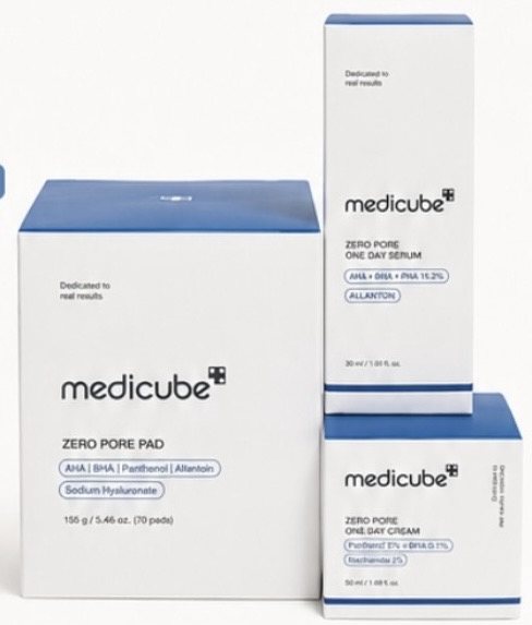 Produits de la gamme Zero Pore de medicube