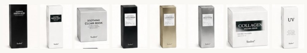 Les huit soins Sudee de la routine jour et soir