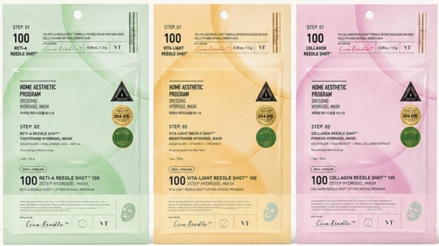 Produits de la gamme Masques Reedle Shot 100 de VT